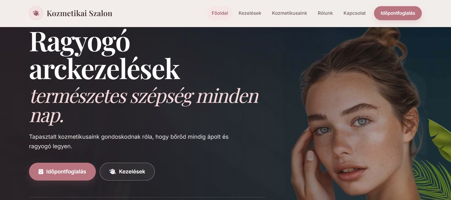 Kozmetikus Foglalási rendszer – foglalási rendszer
